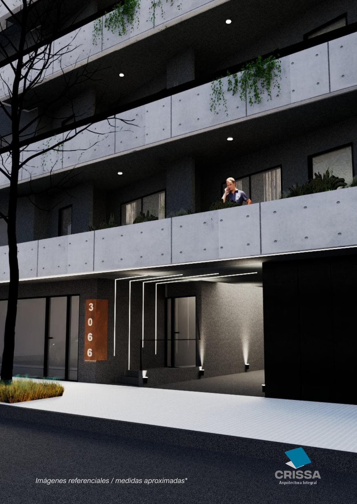 CRISSA 3066 — detalle de entrada