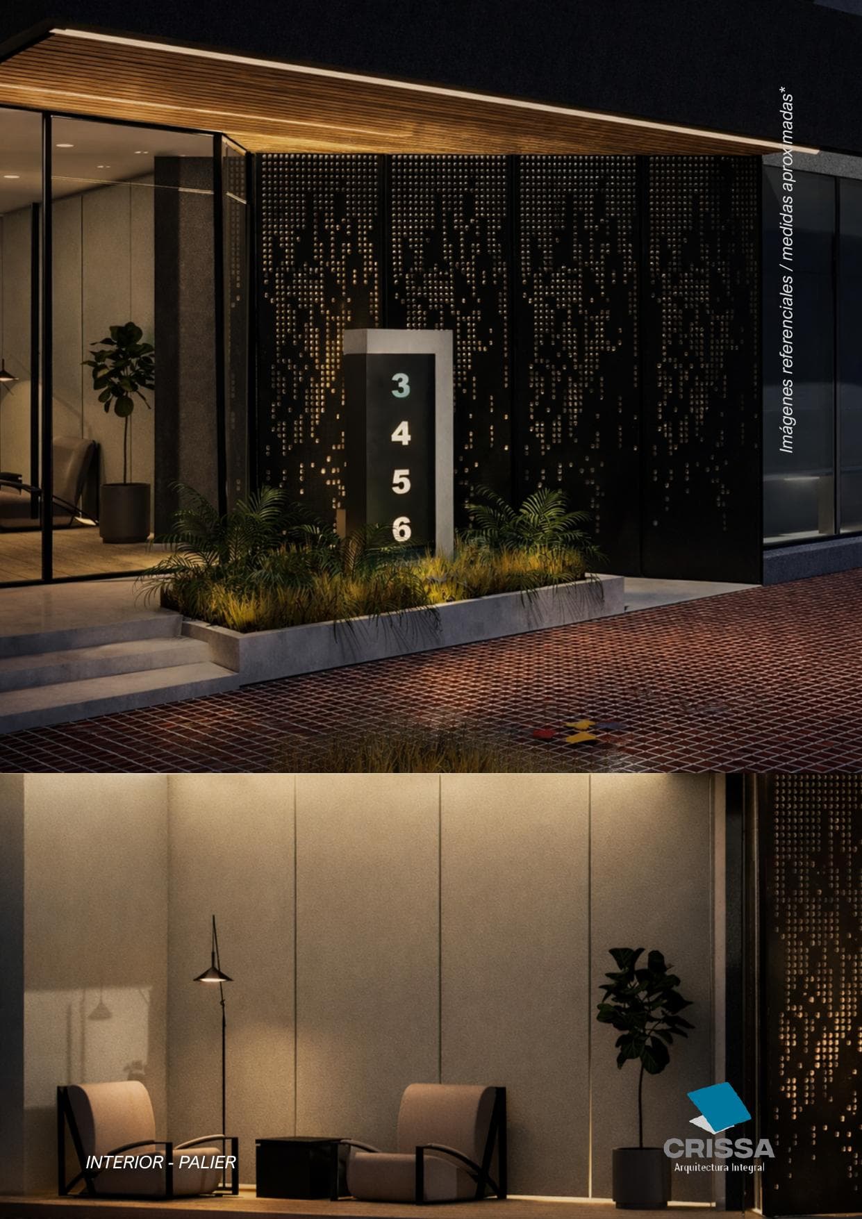 CRISSA 3456 — entrada y palier interior